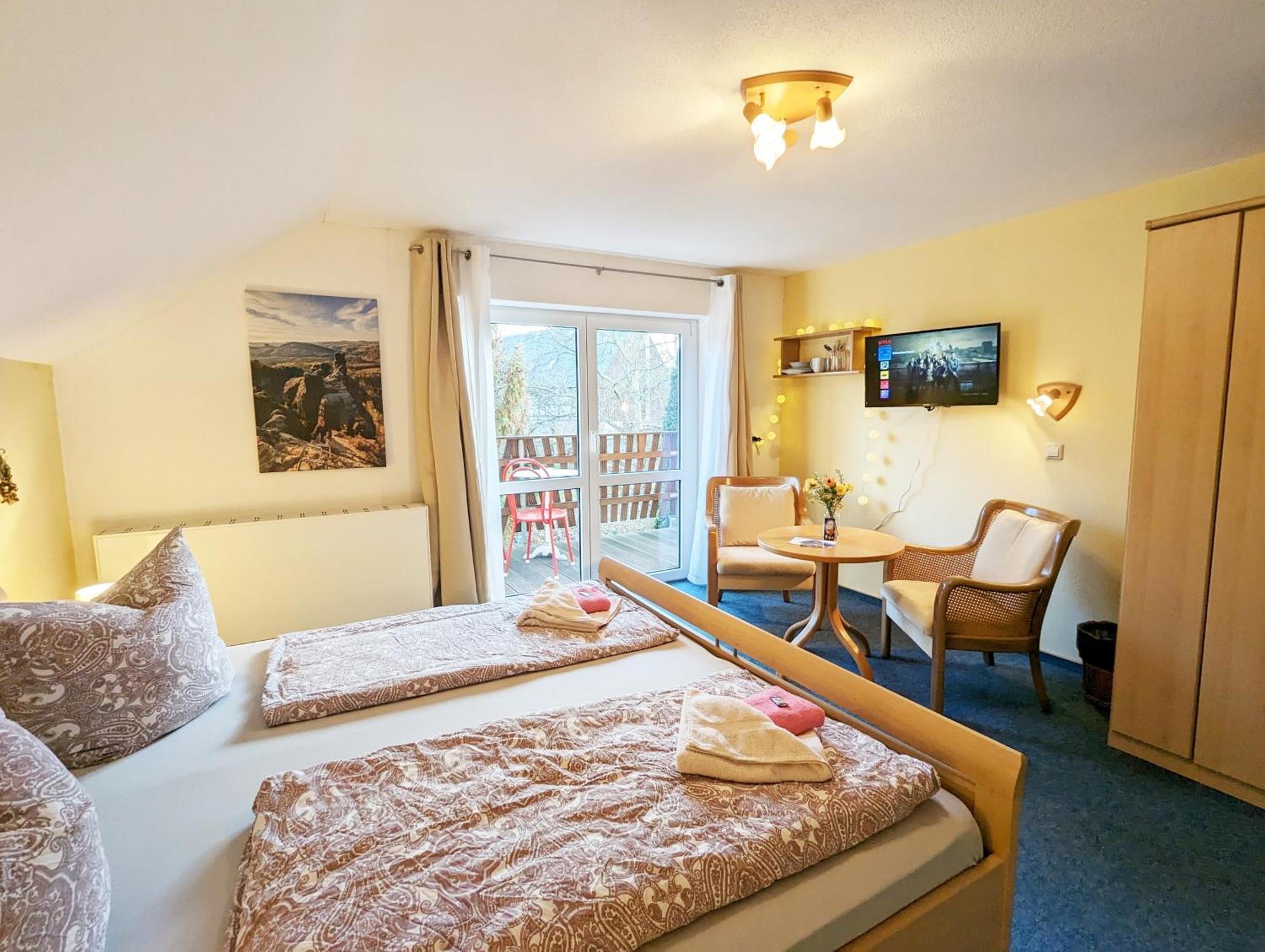L9 - Urlaubsmagie - Balkon & Direkt Am Wanderweg Apartment Sebnitz Luaran gambar